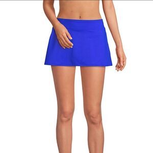 Lands' End Women's Long Torso Tummy Control Swim Skirt Sz 6